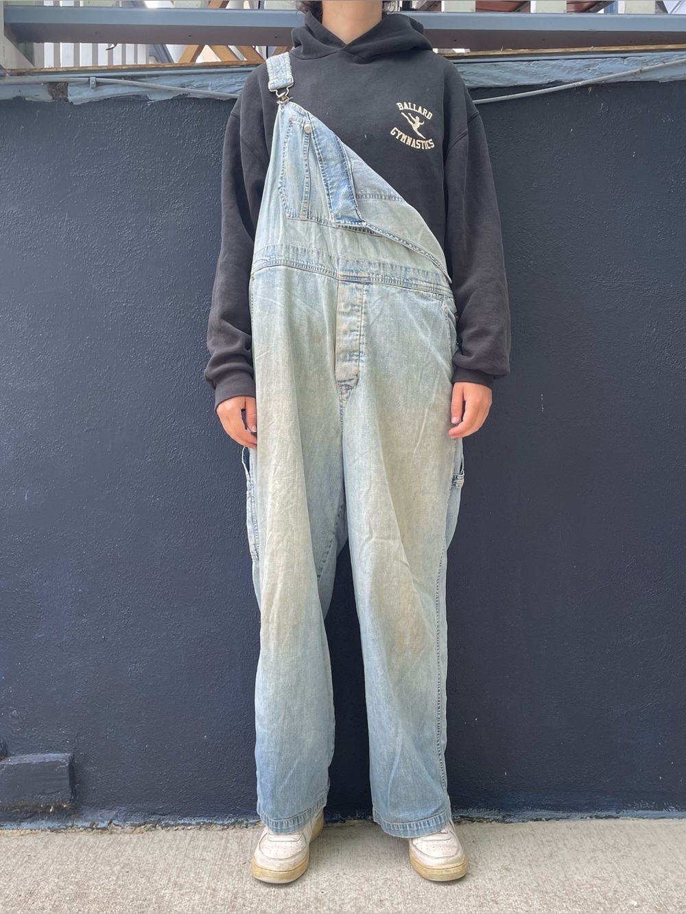 Vintage 90s DKNY denim carpenter overalls size large
